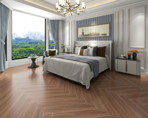 Αγορά Καφέ ξύλινα πλακάκια πορσελάνης 150x900mm για το εσωτερικό τοίχωμα πάτωμα σε απευθείας σύνδεση κατασκευή