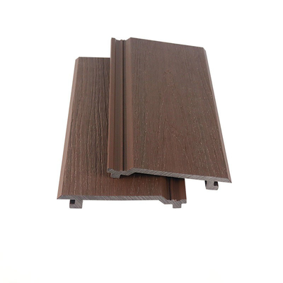 Αγορά Περιβαλλοντικώς φιλικό 145x20.5mm καφέ πίνακα τοίχου WPC και ξύλινη πλαστική σύνθετη εξωτερική πλάκα τοίχου για το κτίριο σε απευθείας σύνδεση κατασκευή