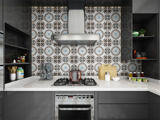 Αγορά Μπεζ και Μπλε Αντιβακτηριακό Κεραμικό Ρουστίκ Πλακάκι 200x200mm σε απευθείας σύνδεση κατασκευή