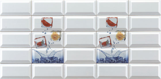 Αγορά Μοντέρνα Λευκά Πλακάκια Τομάτας Λεμονιού Subway 225x152mm σε απευθείας σύνδεση κατασκευή