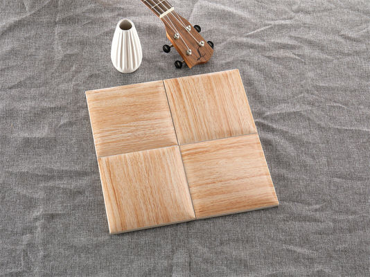 Αγορά Ανοιχτό Κίτρινο Ξύλινο Νερόχρωμα Πλακάκι Τοίχου 152x152mm Λευκό Σώμα Πηλού σε απευθείας σύνδεση κατασκευή