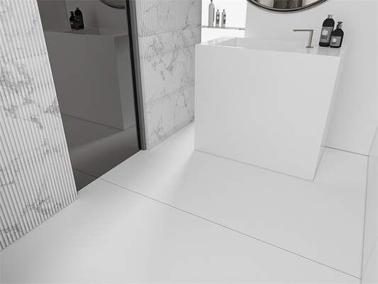 Αγορά Καθαρό λευκό 1420x2700 χιλιοστά Ματ πάτωμα Σιντερωμένη πέτρα για διακόσμηση και τραπεζαρία σε απευθείας σύνδεση κατασκευή