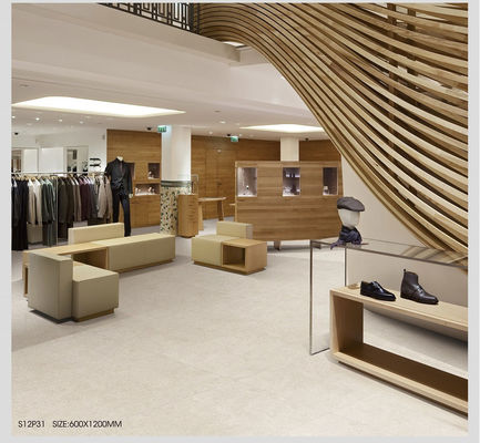 Αγορά Γκρι 750x1500mm AAA Βαθμού Μαλακό Γυαλισμένο Πορσελάνινο Πλακάκι Δαπέδου Εσωτερικού Χώρου σε απευθείας σύνδεση κατασκευή