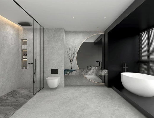 Αγορά Πλακάκι Πορσελάνης Γκρι Μαλακό Γυαλισμένο 1200x1200mm για Μπάνιο σε απευθείας σύνδεση κατασκευή