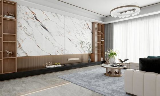 Αγορά Καραρά γυαλισμένο γυαλισμένο πορσελάνη πλακάκι 900x1800mm AAA βαθμός σε απευθείας σύνδεση κατασκευή