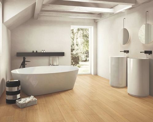 Αγορά AAA Βαθμός 150x900mm Καφέ Κίτρινο Ξύλινο Πορσελάνινο Πλακάκι Λωρίδες σε απευθείας σύνδεση κατασκευή