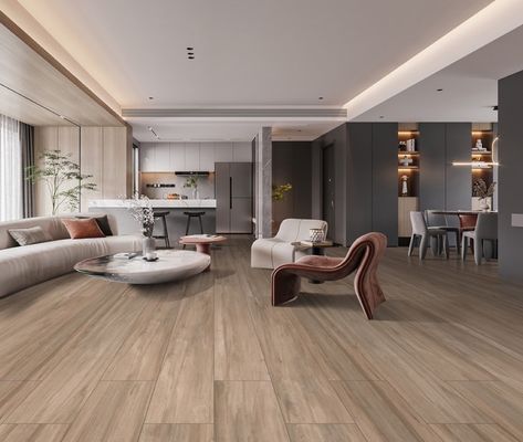 Αγορά Πλακάκια πορσελάνης καφέ ξύλου AAA Grade 250x1500mm για σαλόνι σε απευθείας σύνδεση κατασκευή