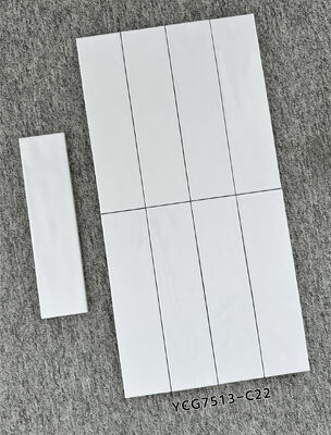 Αγορά Λευκό ανθεκτικό σε λεκέ 75x300mm γυαλιστερό εσωτερικό κεραμικό τοίχωμα πλακάκια για καθιστικό και μπαλκόνι σε απευθείας σύνδεση κατασκευή