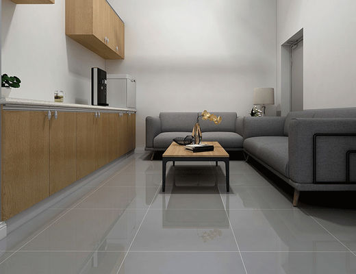 Αγορά κεραμίδι πατωμάτων 60x60cm 29kg Porcelanato, γυαλισμένα πορσελάνη κεραμίδια 9.5mm ανοικτό γκρι σε απευθείας σύνδεση κατασκευή