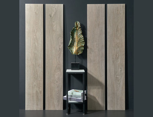 Αγορά Γκρι Ξύλινο Πορσελάνινο Πλακάκι 250x1500mm Ορθογωνισμένης Άκρης Ματ σε απευθείας σύνδεση κατασκευή