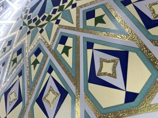 Αγορά 60x60cm βερνικωμένη κεραμίδια επιφάνεια πατωμάτων χρώματος λουλουδιών χρυσή ζωηρόχρωμη για το κτήριο προγράμματος σε απευθείας σύνδεση κατασκευή