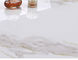48kgs/ctn Calacatta αργίλου μαρμάρινο πορσελάνης πατωμάτων λευκό 10mm γραμμών κεραμιδιών χρυσό