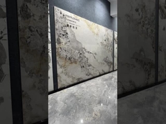 900x1800x9mm γυαλισμένα γυαλισμένα πλακάκια αδιάβροχα ανοιχτόκίτρινα πλακάκια για καθιστικό