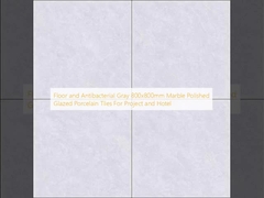 Τοπίο και Αντιβακτηριακό Γκρίζο 800x800mm Μαρμάρινο γυαλισμένο γυαλισμένο πλακάκια πορσελάνης Για το Πρόγραμμα και το Ξενοδοχείο