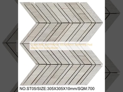 Μωσαϊκό Πισίνας Grade AAA και Firebrick 305x305mm