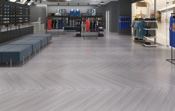 Ξύλινα Πορσελάνινα Πλακάκια 200x1200mm Ασημί Καφέ για Δάπεδο και Τοίχο