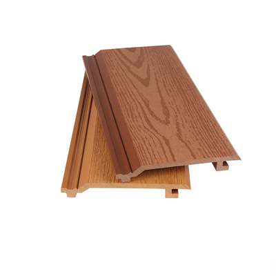 Υδατοασθενής WPC εξωτερικό τοίχο Πίνακα 145x20.5mm ξύλινο πλαστικό σύνθετο επίπεδη επιφάνεια για διακόσμηση
