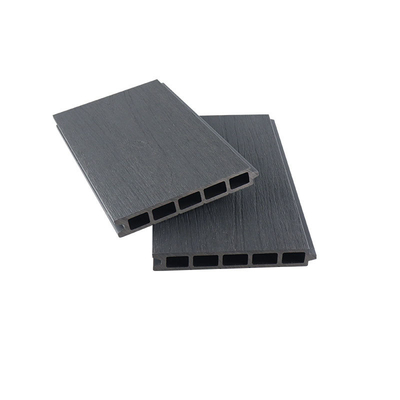 Μαύρο γκρι WPC επένδυση πάνελ 170x24mm για εξωτερικούς τοίχους και δάπεδα