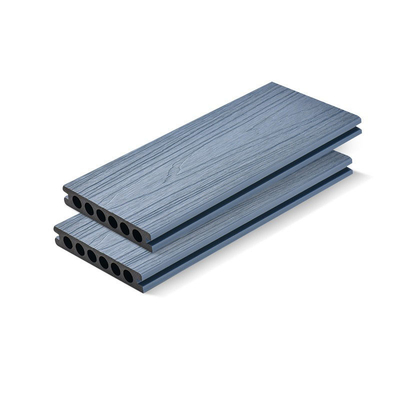138x23mm WPC Decking επιβιβάζεται στο γκρίζο κοβάλτιο - εξωθημένο ξύλινο πλαστικό υπαίθριο πεζούλι κήπων δαπέδων
