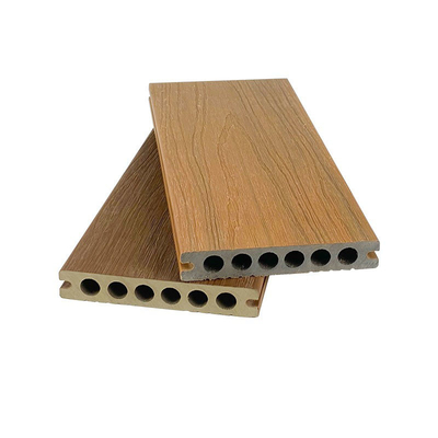 Ξύλινοι πλαστικοί σύνθετοι πίνακες Decking εξώθησης κοβαλτίου έξω από το δάπεδο 138x23mm στρογγυλό HDPE τρυπών