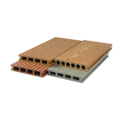 εξωτερική επιτροπή δαπέδων πινάκων 152x23mm WPC Decking για την κοίλη στρογγυλή σανίδα πατωμάτων τρυπών οικοδομικών υλικών