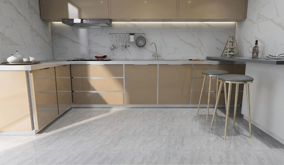 Γκρι 400x400mm Ματ Κεραμικό Ρουστίκ Πλακάκι για Εσωτερικό Δάπεδο και Τοίχο