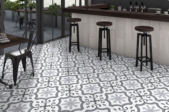 Γκρι κεραμικό ρουστίκ πλακάκι 25x25cm για εσωτερικό δάπεδο