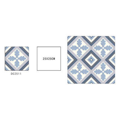 Ανθεκτικά στην φθορά πλακάκια δαπέδου 250x250mm για την κουζίνα και ανθεκτικά κεραμικά πλακάκια για το καθιστικό