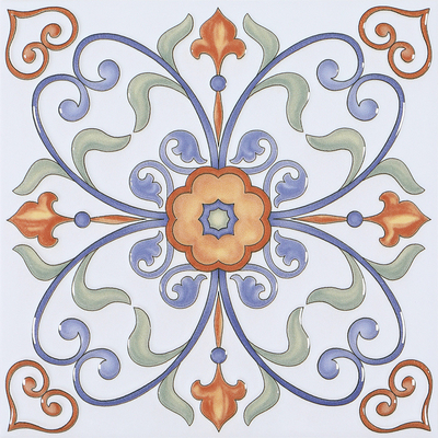 Κόκκινο και λευκό 20x20cm Encaustic κεραμικά χωρικά πλακάκια για το μπάνιο και εσωτερικά πλακάκια δαπέδου για την κουζίνα