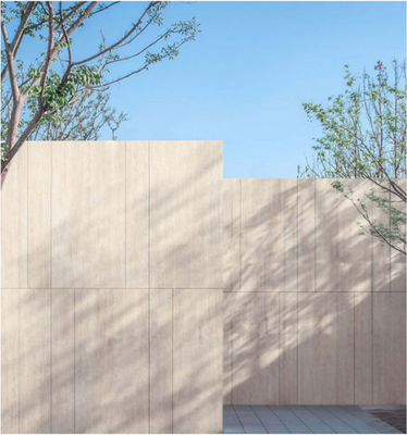 Ματ Φινίρισμα 60x120cm Travertine Stone Beige Ανθεκτικό στις γρατσουνιές εξωτερικό τείχος κουρτίνας πορσελάνη πλακάκια για τετράγωνο