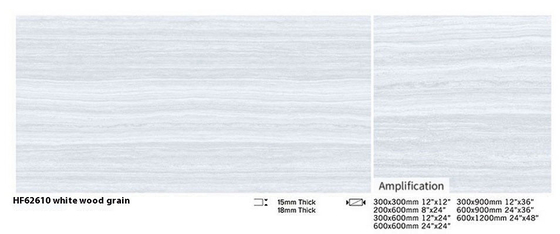 Γκρι 600x1200x18mm Ανθεκτικό στα οξέα πλακάκια δαπέδου για κήπο