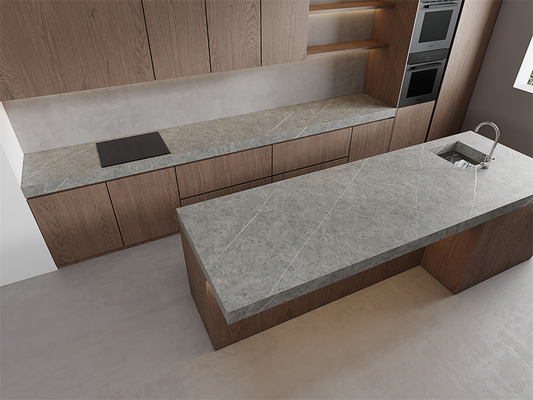 Γκρι Ματ Σιντερωμένη πέτρα 1420x2700mm για τοίχους ξενοδοχείων