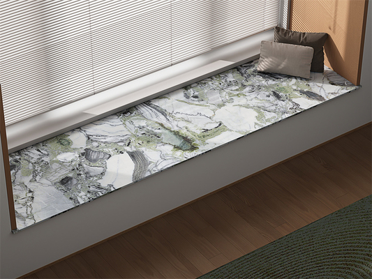 1600x3200mm γυαλιστερή ανθεκτική στην φθορά συσσωματωμένη πέτρινη πλάκα