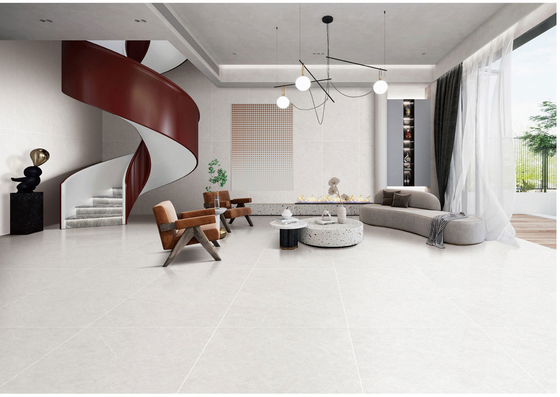 Αδιάβροχα λευκά 750x1500mm μαλακά γυαλισμένα πλακάκια πορσελάνης και εσωτερικά πλακάκια δαπέδου για εστιατόρια