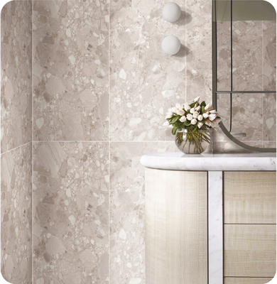 600x1200mm AAA βαθμού Matt Terrazzo πορσελάνη πλακάκια για εσωτερικό πάτωμα