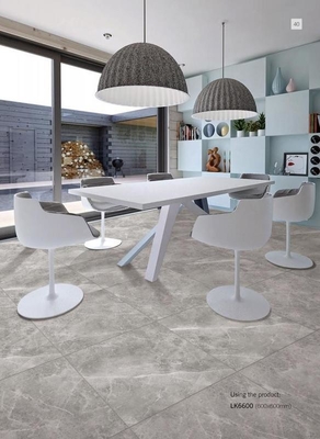 Μαρμάρινο βλέμμα εξωτερικό τοίχος 600x600mm Πλήρες σώμα πορσελάνινα πλακάκια και σκούρα γκρι διακοσμητικά πλακάκια για τραπεζαρία και ξενοδοχείο