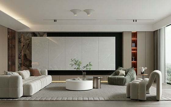 900x1800mm Γκρι γυαλισμένο γυαλισμένο πορσελάνινο πλακάκι 0,5% W.A.