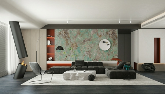 900x1800mm πράσινο γυαλισμένο γυαλισμένο πορσελάνη πλακάκι 0,5% WA