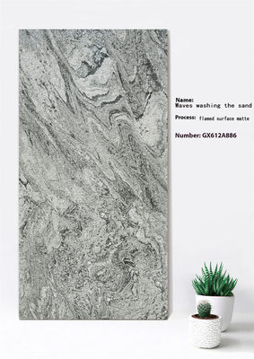 60x120cm Φλεγόμενη επιφάνεια Ματ γκρι κουρτίνα τοίχος παχύ κεραμίδιο για μπαλκόνι ISO9001 οξύ-αντίσταση