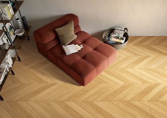 Καφέ ανθεκτικό στην ολίσθηση 600x1200mm κεραμίδια από ξύλινη πορσελάνη για καθιστικό