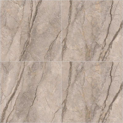 Καφέ γυαλισμένες συσσωματωμένες πλάκες πέτρας 1200x1200mm για εσωτερικό πάτωμα