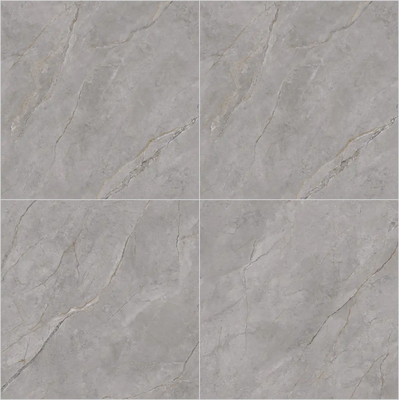 Γκρι εσωτερικό δάπεδο μαρμάρινο 1200x1200mm γυαλιστερές συγκολλημένες πλάκες πέτρας για το γραφείο