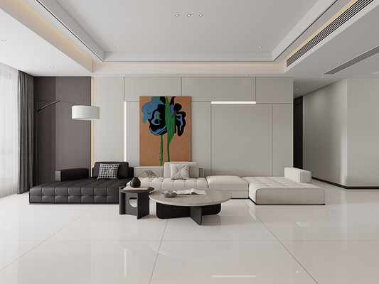 Μπεζ Γυαλισμένο Πλάκα από Συσσωματωμένο Λίθο 1200x1200mm για Πάγκους