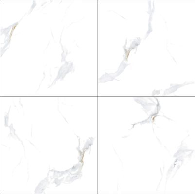 Λευκό Πλακάκι Πορσελάνης Carrara Γυαλισμένο 800x800mm Αντιολισθητικό