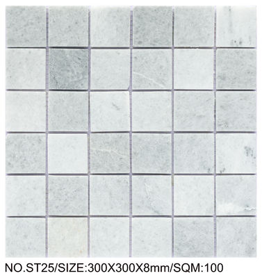 Φωτιά τετράγωνο 300x300mm φυσικό πέτρινο μωσαϊκό για τραπεζαρία και καθιστικό