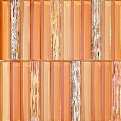 Ανθεκτικά στα λεκέτα καφέ 300x300mm γυάλινα ψηφιδωτά για ανασυγκρότηση και τραπεζαρία