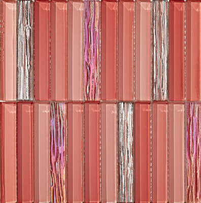 Ανθεκτικό στην φθορά και στην λεκέ τοίχος 300x300mm γυάλινα μωσαϊκά για καθιστικό και κρεβατοκάμαρα