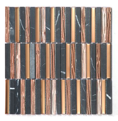 Ανθεκτικό 282x294mm εσωτερικό τοίχο φυσικό πέτρα μωσαϊκά για το γραφείο και το καθιστικό