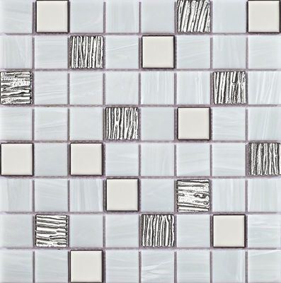 304x304mm Εσωτερικός τοίχος γυαλί Πλυνομαχία Μοζαϊκά για διακόσμηση και έργο