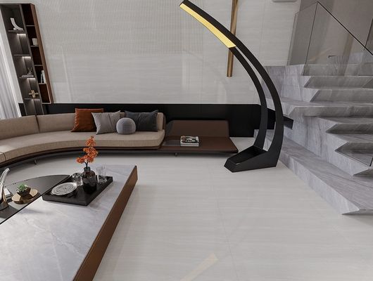 Μπεζ 1mx1m πλακάκια βάθους βαθμού AAA εσωτερικό πάτωμα γυαλισμένο γυαλισμένο πορσελάνη πλακάκια για το υπνοδωμάτιο και το μπάνιο